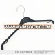 Customized Logo Hanger for Shirt Display, Black Plastic Hanger for clothes display