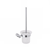 Wall Mounted Bathroom Accessories New Unique Style Ceramic Cup Stainless Steel Finished Toilet Brush And Holder