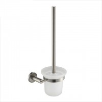 Wall mount stainless steel toilet brush holder